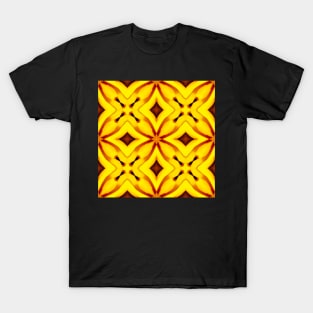 Bright Yellow Expressionist Art Yellow Rose Pattern 2 T-Shirt